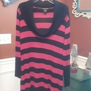 August Silk Pink and Black light sweater